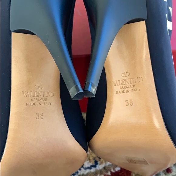 Valentino Neoprene Logo ‘VLTN' Printed Bootie - Picture 8 of 8